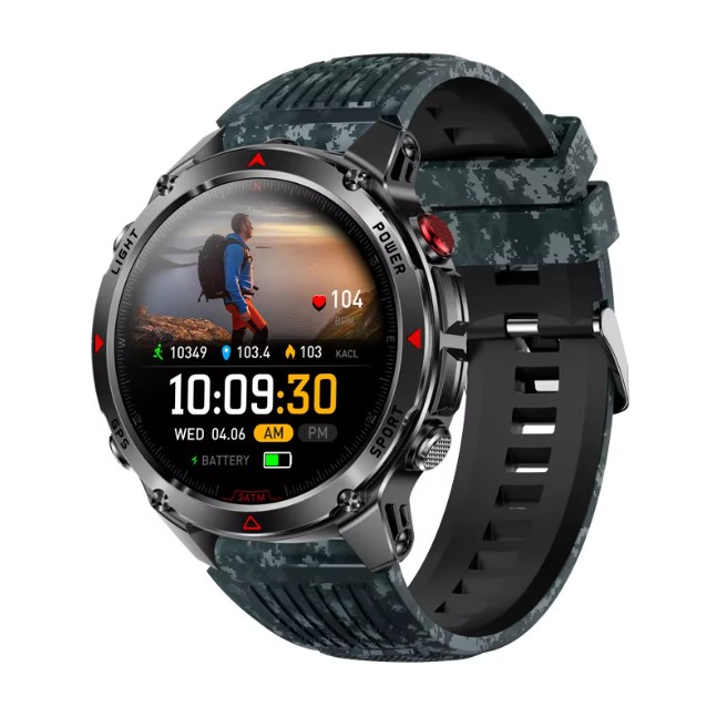 TF - sw.ht37 Smartwatch blue camouflage