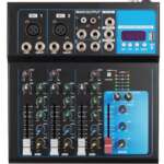 TF - F4 4 Channel Audio Mixer black 1
