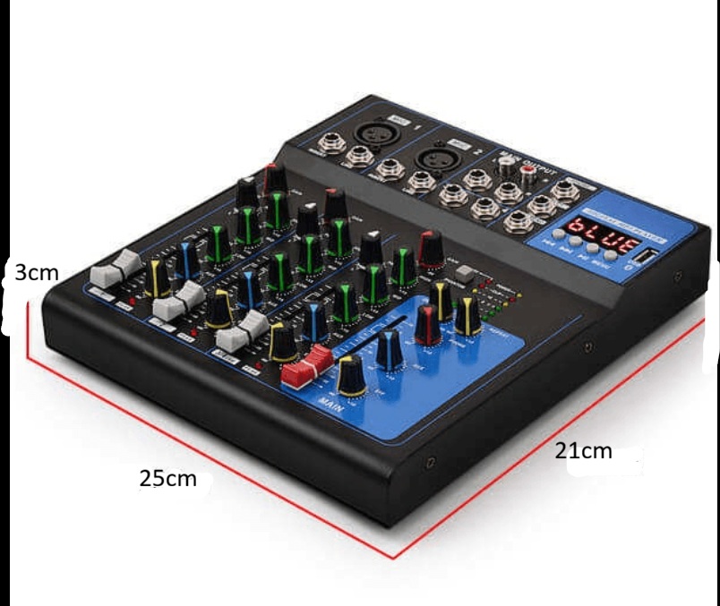 TF - F4 4 Channel Audio Mixer black 4