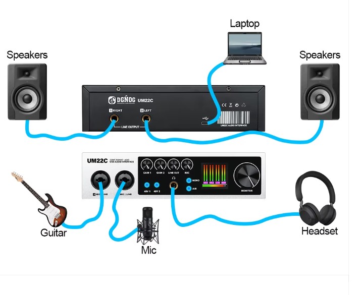 TF - UM22C Audio Interface black 3